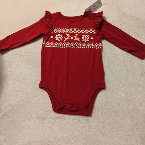 🎈5/$20🎈 Garanimals Girl's Long Sleeve Onesie - Picture 3 of 10